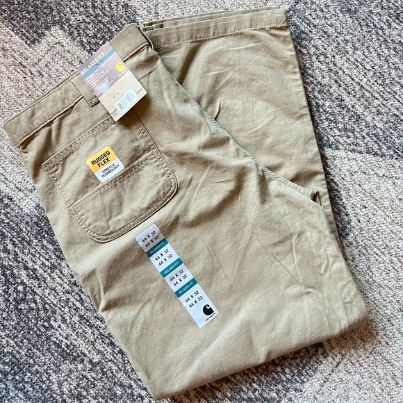 NWT Carhartt RUGGED FLEX® RELAXED FIT CANVAS 5-POCKET WORK PANT 44 x 32 - Picture 2 of 10